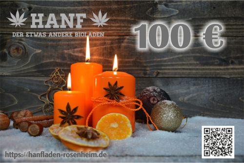 Geschenkgutschein Hanfladen Rosenheim, 100€